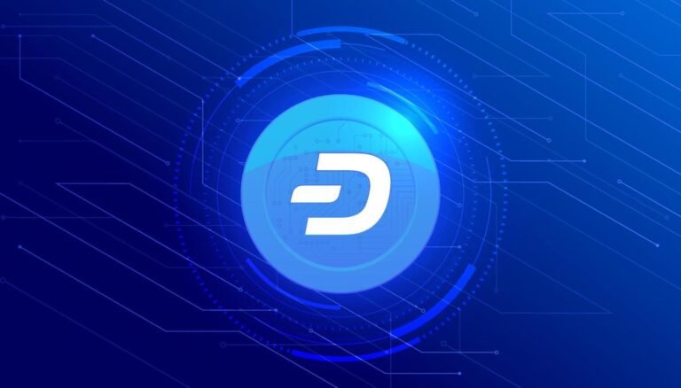 dash coin cryptocurrency concept banner background vector