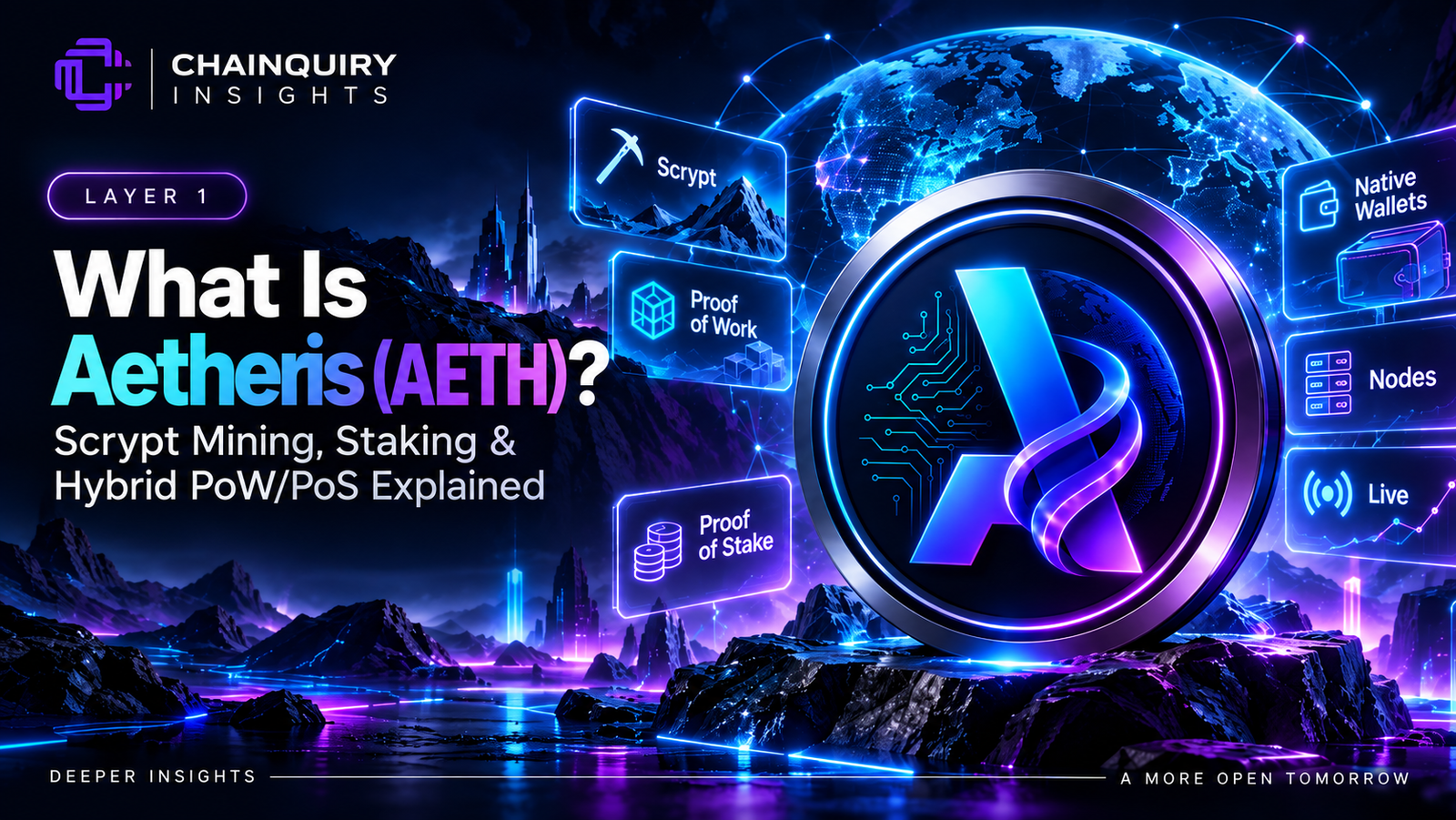 What Is Aetheris (AETH)? Scrypt Mining, Staking & Hybrid PoW/PoS Explained