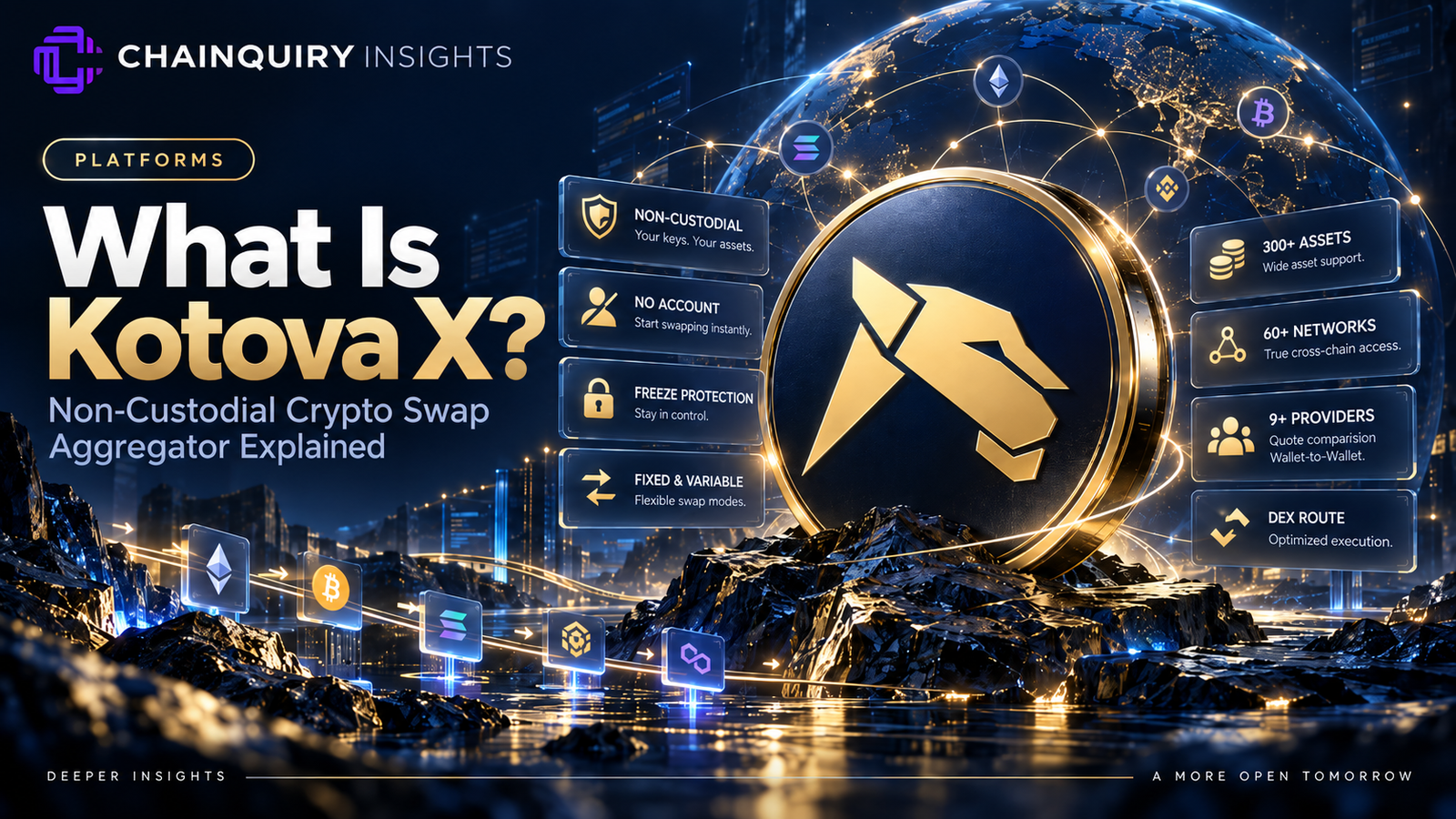 What Is Kotova X? Non-Custodial Crypto Swap Aggregator Explained